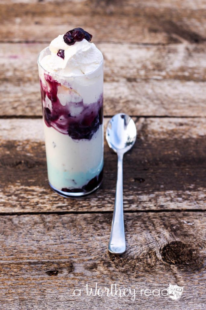 Chunky Monkey Blueberry Cocktail Shake