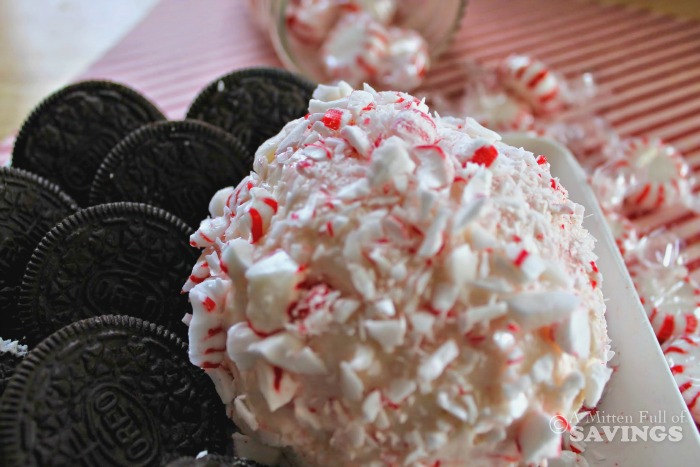 Easy Cheese Ball Recipe With Peppermint & White Chocolate