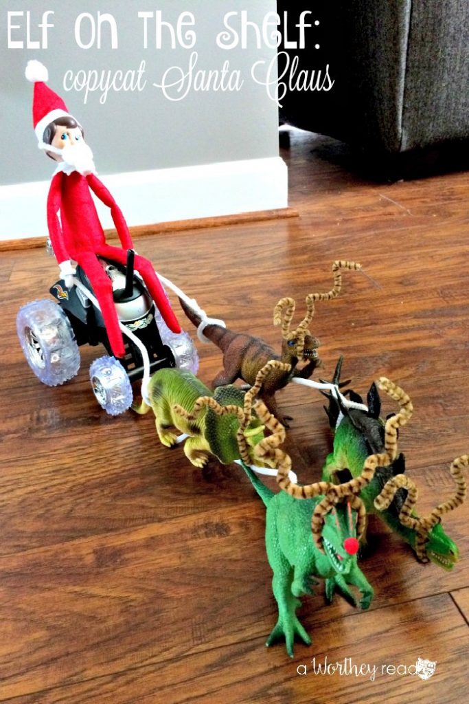 Elf on the Shelf Idea: Elf on the Shelf Copycat Santa Claus