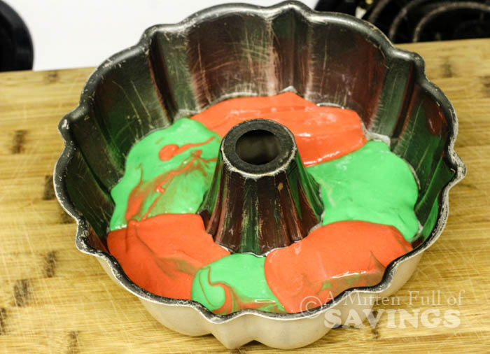 Holiday Grinch Bundt Cake