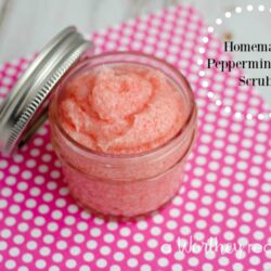 Homemade Peppermint Foot Scrub