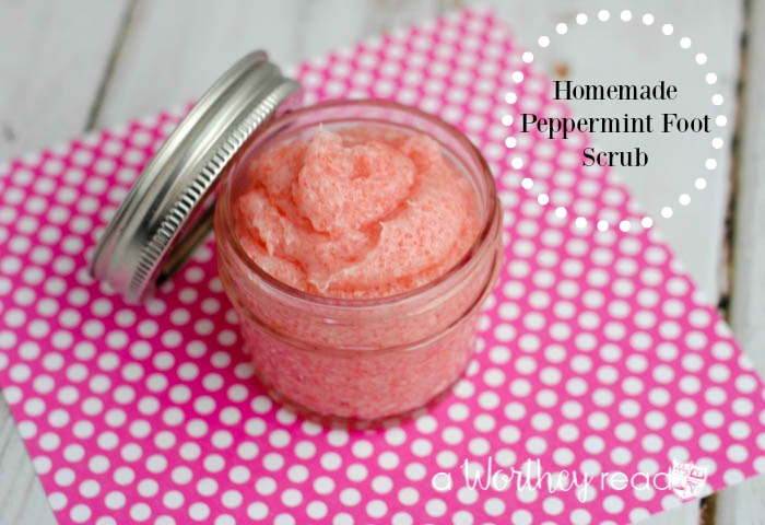 Homemade Peppermint Foot Scrub