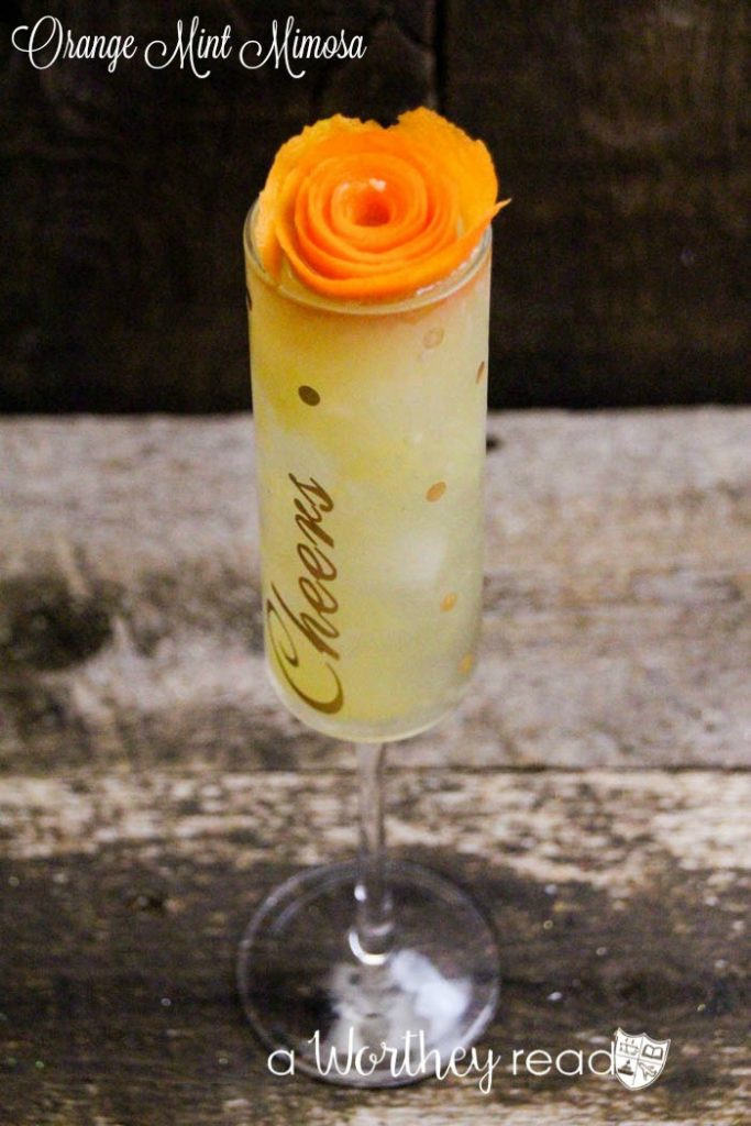 Cocktail Idea- Orange Mint Mimosa