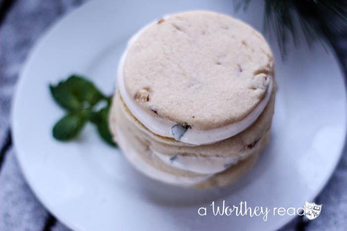 Pecan Sugar Cookie Sandwiches with No Bake Lemony Cheesecake Filling