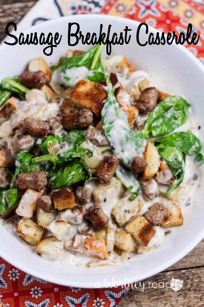 Easy Holiday Breakfast Casserole: Sausage Breakfast Casserole {& Le Creuset Giveaway}