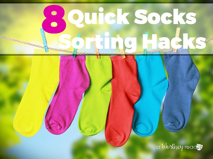 Here's quick and easy creative solutions to keep track of your socks! 8 Quick Sock Sorting Hacks