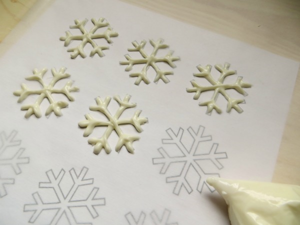 snowflake template chocolate