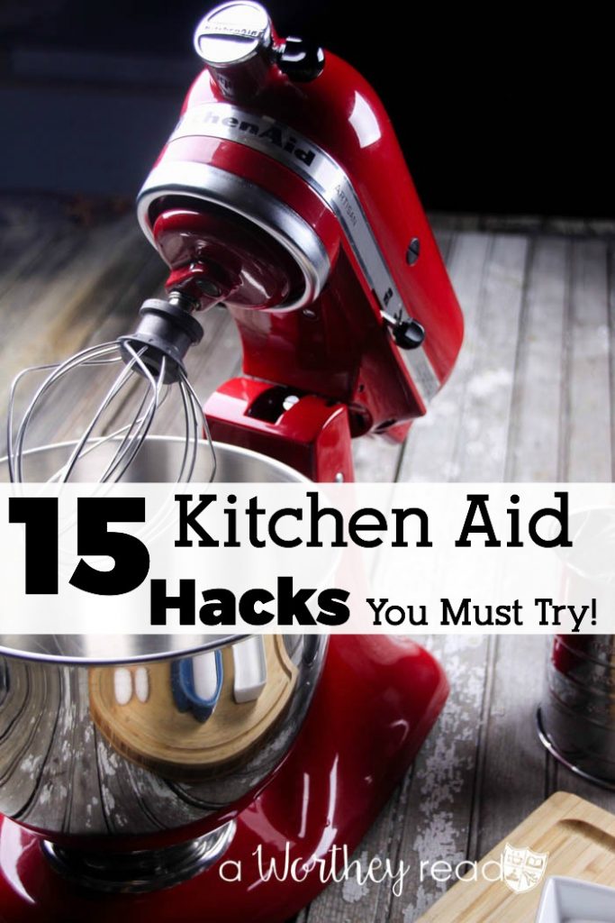 There are so many different things you can do with a Kitchen Aid Mixer, beside baking. Read 15 Kitchen Aid Hacks You Must try to find other ways to use your Kitchen Aid Mixer.