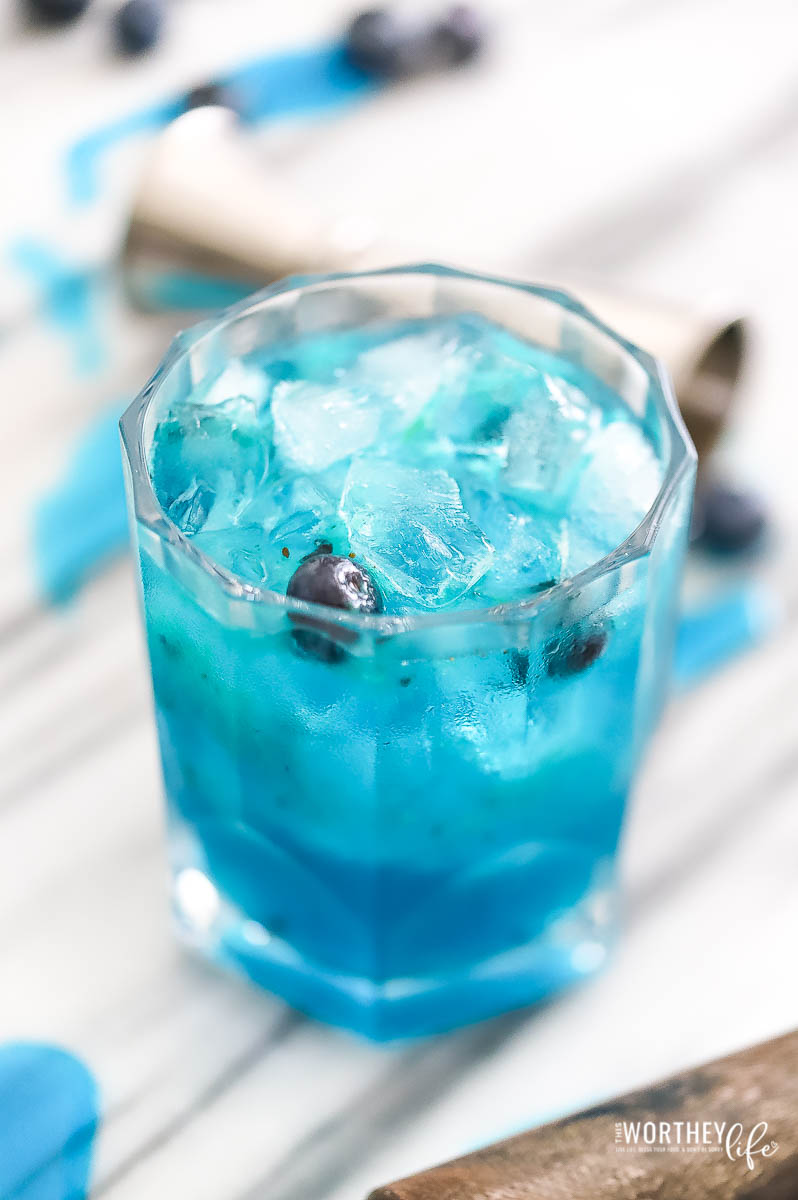 Blue Whiskey Cocktail