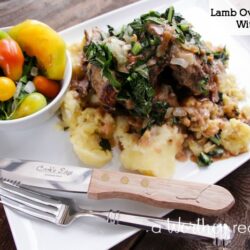 Easter Dinner Idea Lamb Over Potatoes With Kale