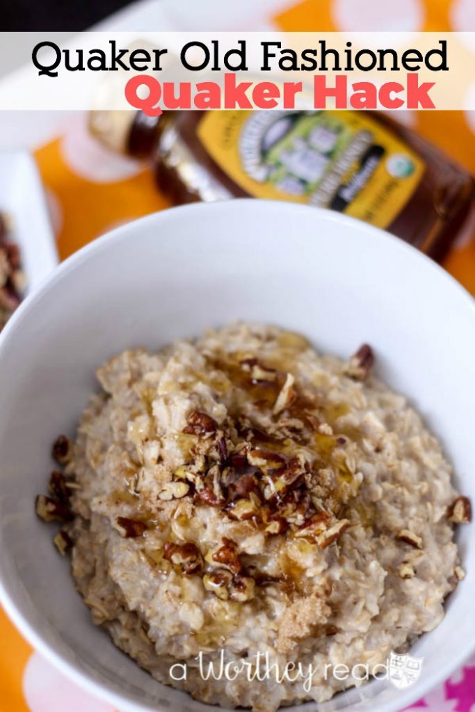 Have Old Fashioned Oats and want a quicker way to use them? Read this easy breakfast hack- Quaker Old Fashioned Oatmeal Hack