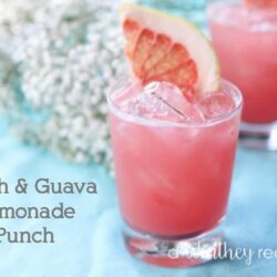 Summer fun and light cocktail, perfect for a girl's night out. This Lemonade Punch satisfies your taste for Peach and Guava. Grab the recipe for our peach summer cocktail: Peach & Guava Lemonade Punch