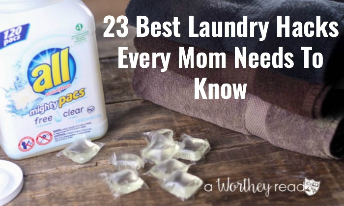 Save time and money with the best laundry hacks for moms! 23 Best Laundry Hacks Every Mom Needs To Know