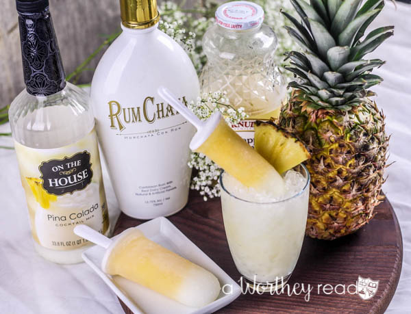 Cool down with this frozen popsicle idea and frozen Pina Colada! A Pina Colada Popsicle