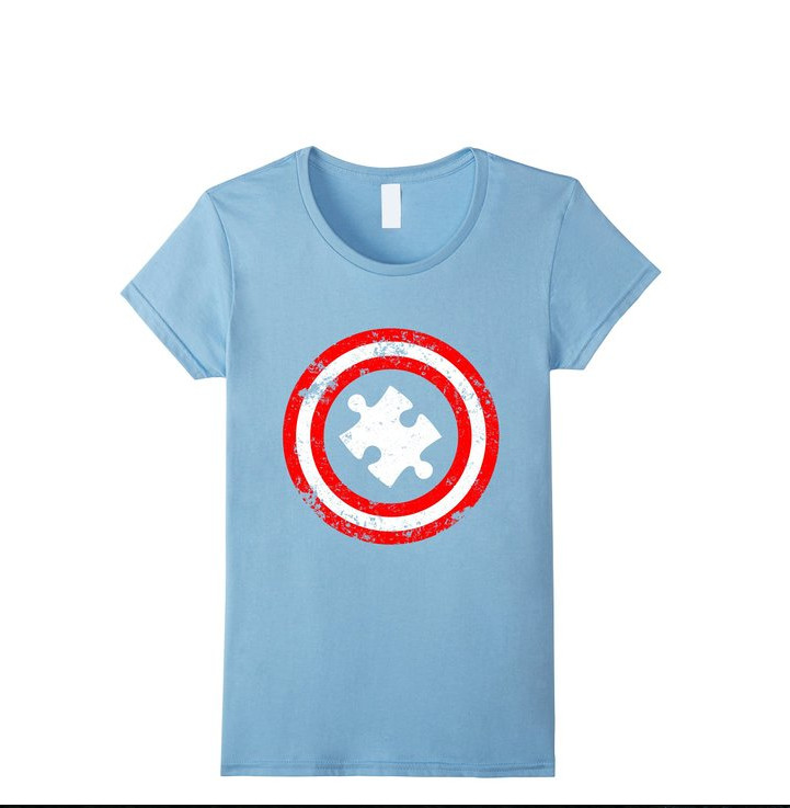 Autism Awareness T-shirt Captain Autism T-shirt