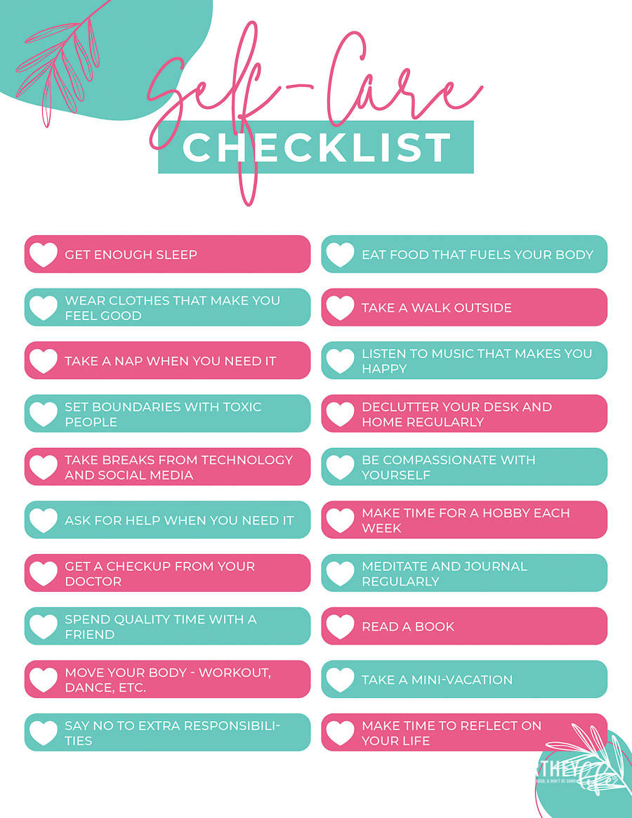 Self Care Checklist