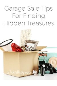 Garage Sale Tips For Finding Hidden Treasures