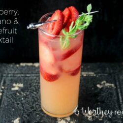 Grapefruit and Strawberry in a cocktail? Yes, here's a refreshing summer cocktail recipe to try: Strawberry, Oregano & Grapefruit Cocktail