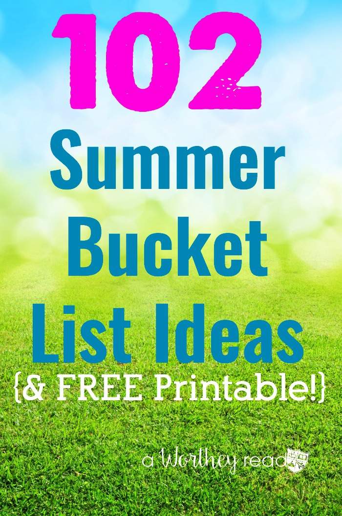 Summer's here. If you need some ideas on what to do this summer, check out our 102 Summer Bucket List ideas to try! Plus FREE Summer Printable