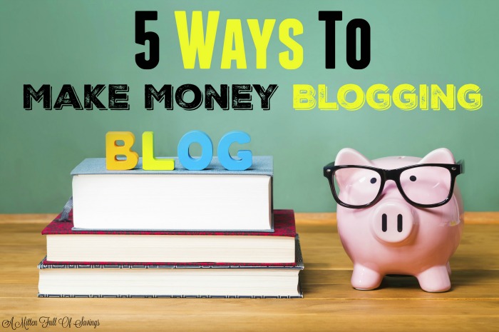Don't miss our Top 5 Ways To Make Money Blogging! Great easy to use methods to secure your blogging income!