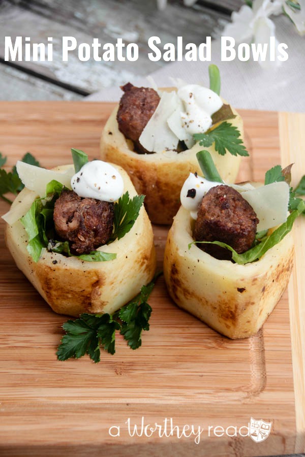 Mini Potato Salad Bowls - This Worthey Life - Food, Entertaining