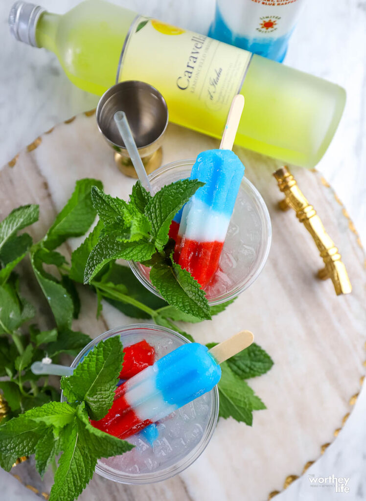 using bomb popsicles in summer cocktails