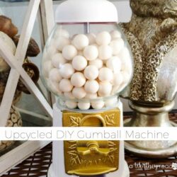 Turn your trash into a beautiful home decor piece! Here's a way to recycle your gumball machine into a home decor WOW factor- Glitter & Gold: Upcycled DIY Gumball Machine