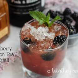 Blackberry Bourbon Tea Cocktail