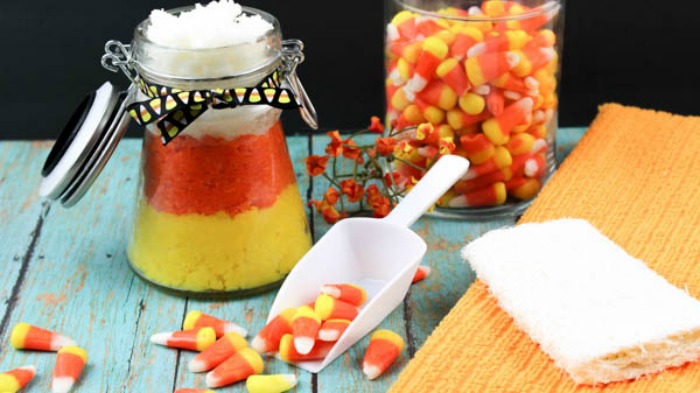 Candy Corn Sugar Scrub