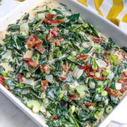 Creamy Collard Greens with Bacon