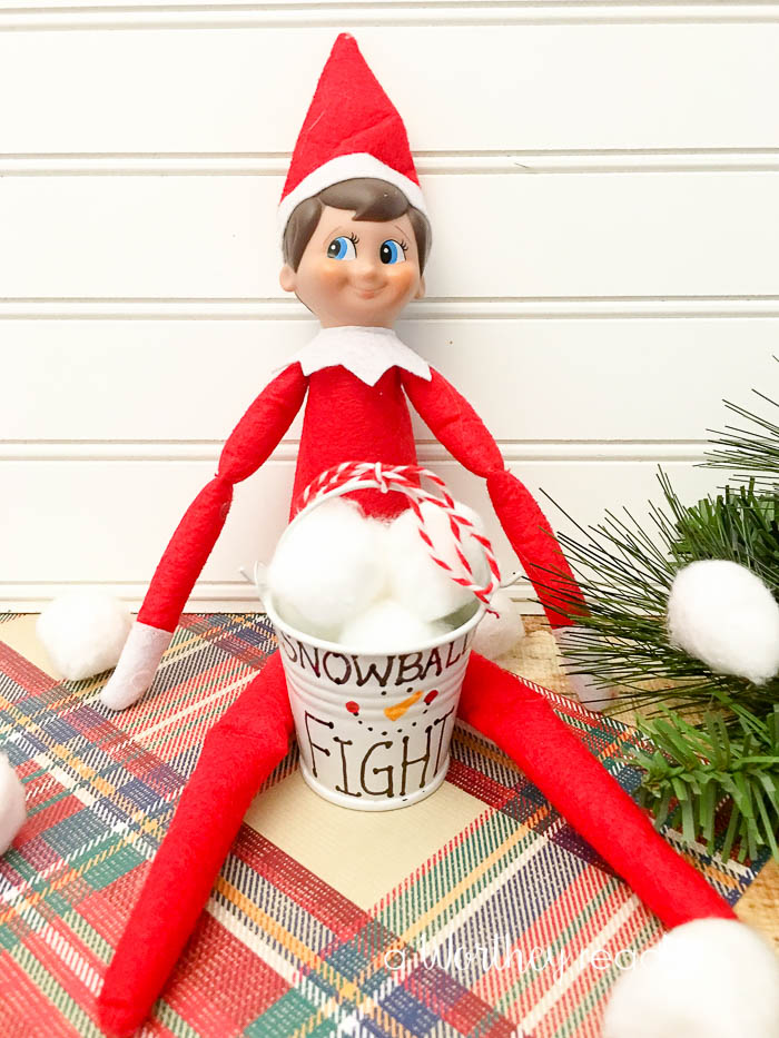 Snowball Fight Elf On The Shelf Ideas