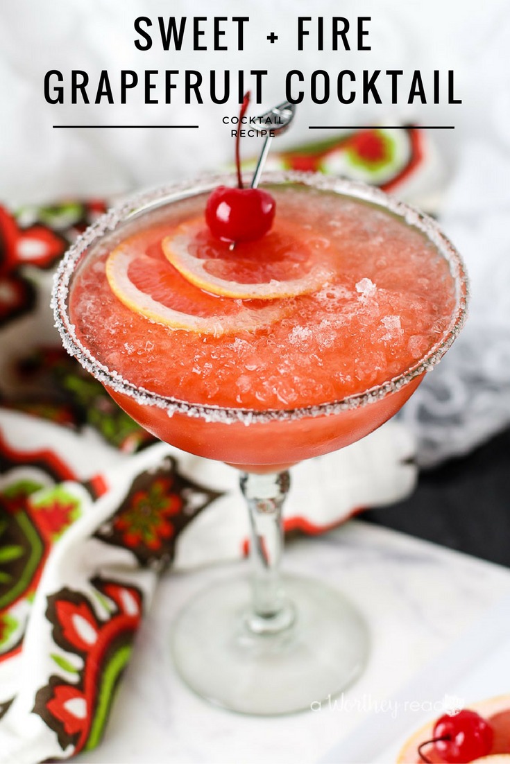 Sweet + Fire Grapefruit Cocktail