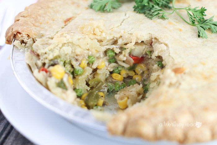 Chicken Pot pie with pasta