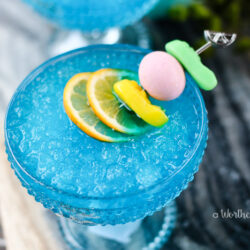 Easter Blue Italian Ice Cocktail