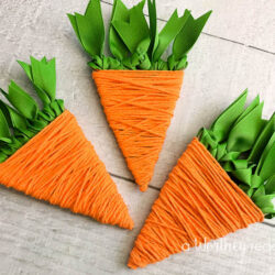 Easter Carrot Yarn Craft