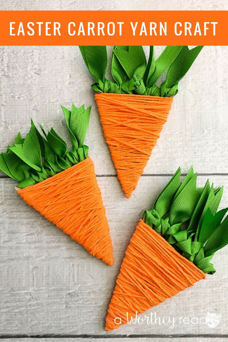 Easter Carrot Yarn Craft