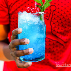 Frozen Blue Rose Mint Julep Mocktail Recipe