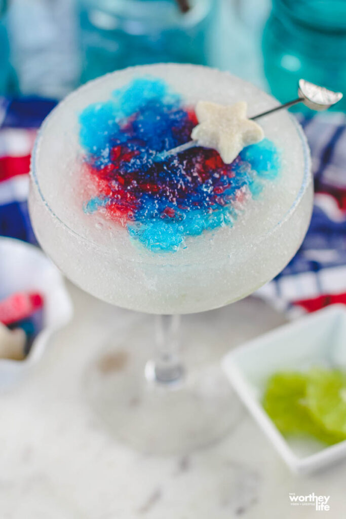 red white and blue margaritas