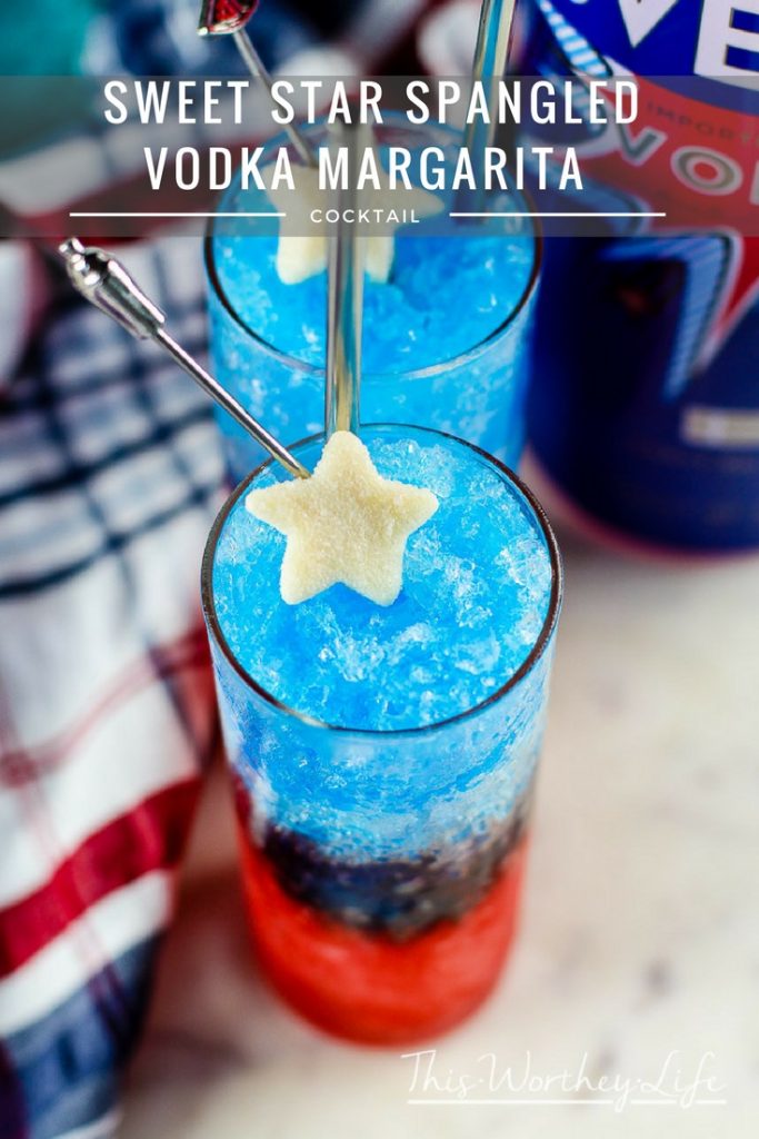 This Memorial Day or Fourth of July, turn your patriotic heart up a notch with our red, white, and blue margarita. Mixed with SVEDKA and a few other ingredients, this vodka margarita is sure to be the life of the party! Sweet Star Spangled Vodka Margarita