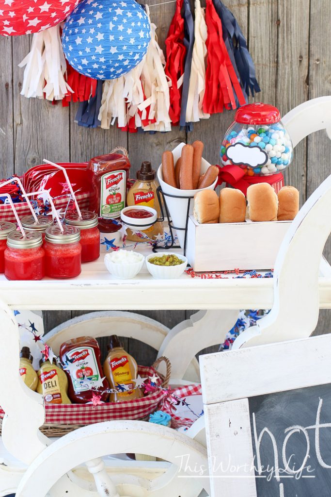 Americana DIY Hot Dog Stand