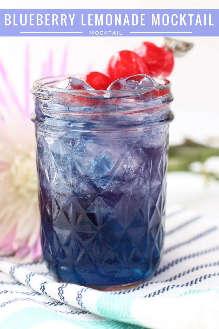 This lemonade mocktail is mixed with blueberry lemonade, and a few other ingredients to make a great summer drink. This mocktail idea is perfect for any summer party or a way to cool down on a hot day! Grab the recipe on the blog- Blueberry Lemonade Mocktail