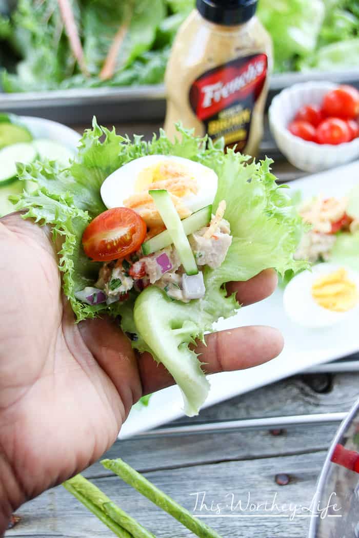 Spicy Tuna Lettuce Wraps {Kid-Approved Snack}