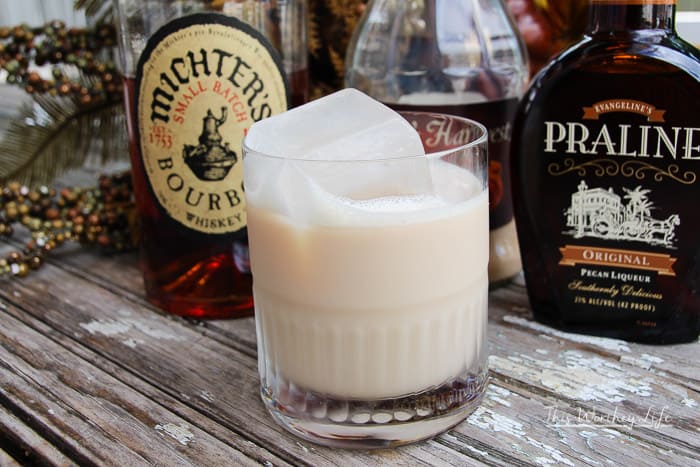 Praline + Whiskey Pumpkin Pie Cocktail