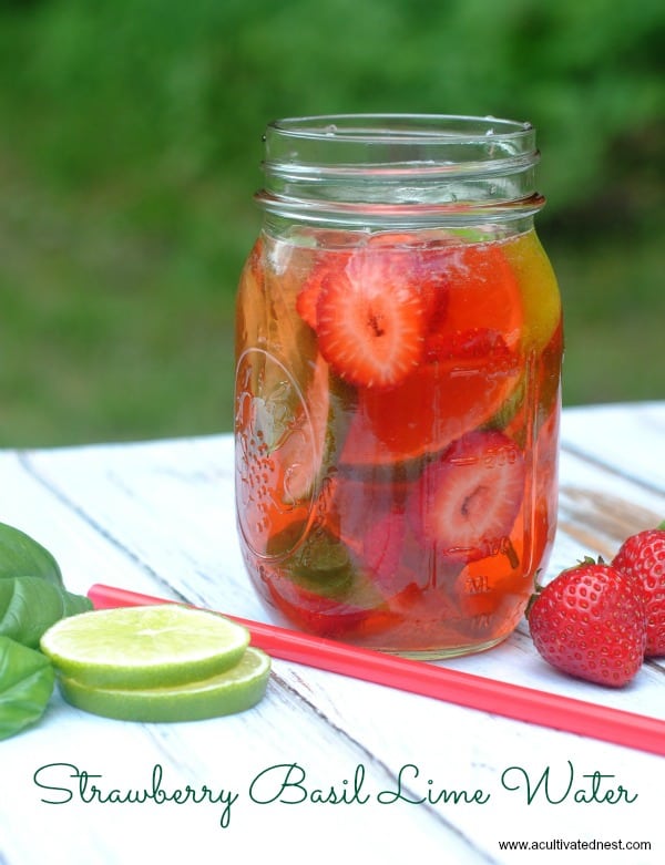 Strawberry Lime Infused Water 
