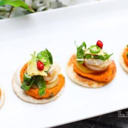 Mini Tortilla Hummus Chicken Bites