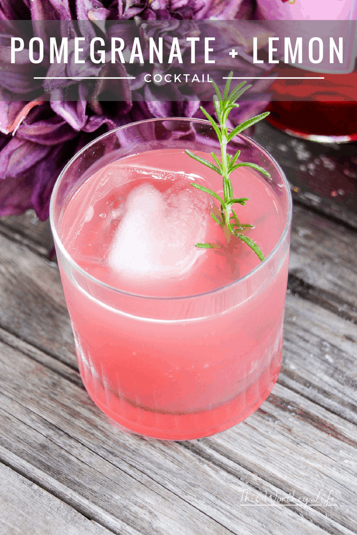 Pomegranate + Lemon Cocktail