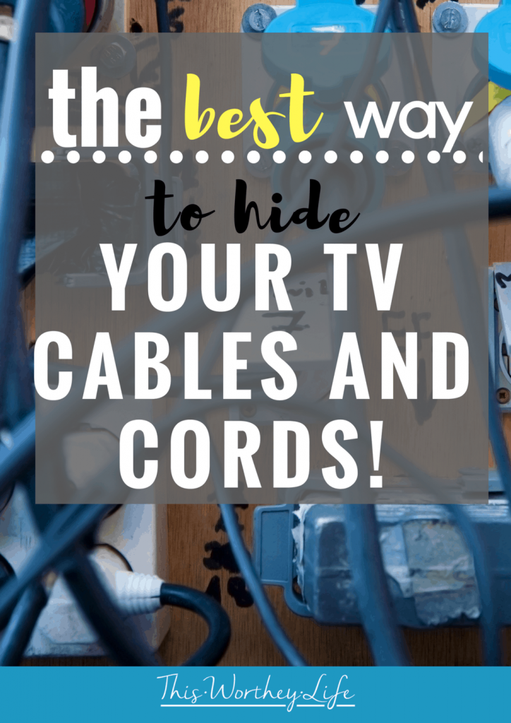 I've found the best way to hide your T.V. cord and cables with no electrical installation required and under 30 minutes.