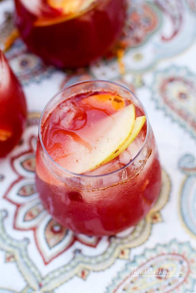 Fall Fruit Rosé Sangria