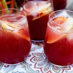 Fall Fruit Rosé Sangria