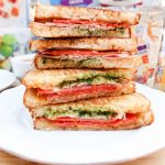 Mega Stuffed Pizza Grilled Cheese Sandwich